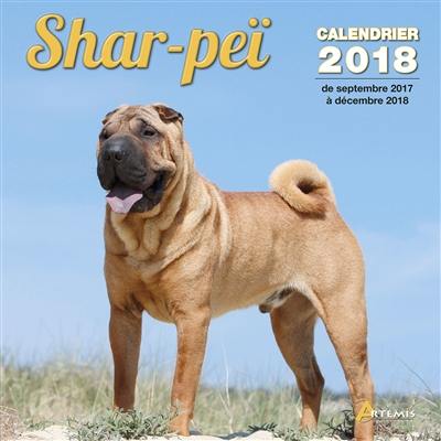 Shar-peï : calendrier 2018 : de septembre 2017 à décembre 2018