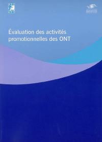 Evaluation des activités promotionnelles des ONT