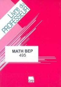 Math BEP : livre du professeur