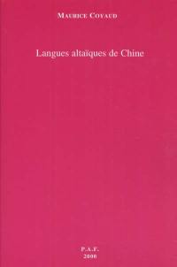 Langues altaïques de Chine