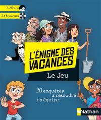 Enigme des vacances : le jeu : 20 enquêtes à résoudre en équipe