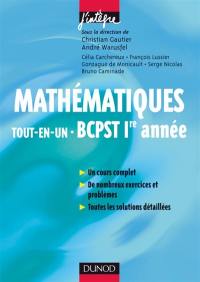 Mathématiques tout-en-un BCPST 1re année : cours et exercices corrigés