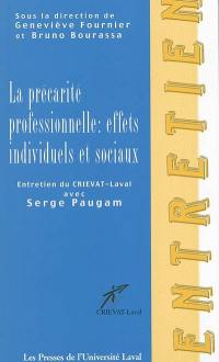 La précarité professionnelle : effets individuels et sociaux