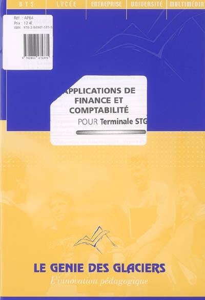 Applications de finance et comptabilité pour terminale STG