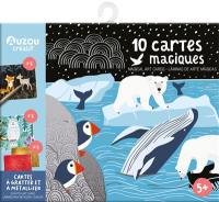 10 cartes magiques : cartes à gratter et à métalliser