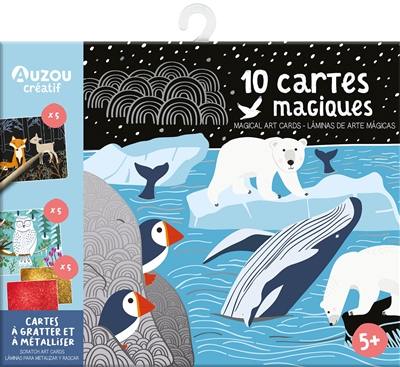 10 cartes magiques : cartes à gratter et à métalliser