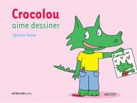 Crocolou aime dessiner