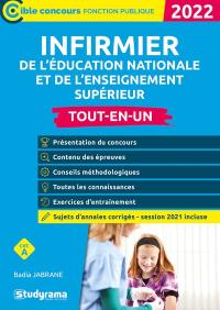 Infirmier de l'Education nationale et de l'enseignement supérieur, cat. A : tout-en-un, 2022