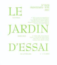 Jardin d'essai (Le), n° 29-30. Ecritures contemporaines