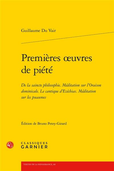 Premières oeuvres de piété