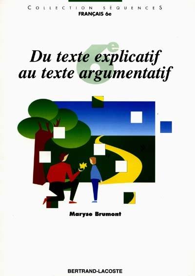 Du texte explicatif au texte argumentatif : 6e