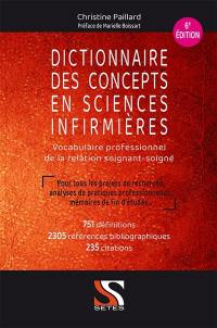 Dictionnaire des concepts en sciences infirmières : vocabulaire professionnel de la relation soignant-soigné