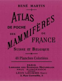 Atlas de poche des mammifères de France, Suisse et Belgique