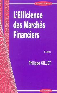 L'efficience des marchés financiers