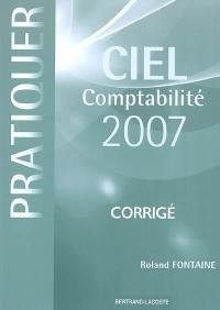 Ciel comptabilité 2007 : corrigé