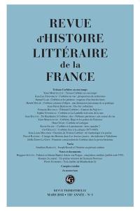 Revue d'histoire littéraire de la France, n° 1 (2018). Tristan Corbière en son temps