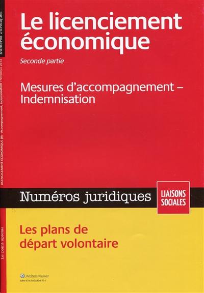 Licenciement économique. Vol. 2. Mesures d'accompagnement, indemnisation