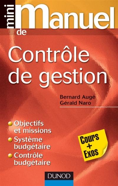 Mini-manuel de contrôle de gestion : cours + QCM-QROC