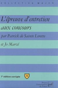 L'épreuve d'entretien aux concours