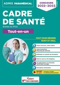 Cadre de santé : entrée en IFCS, tout-en-un : concours 2022-2023