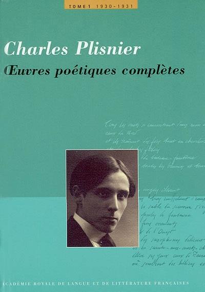 Oeuvres poétiques complètes. Vol. 1. 1930-1931