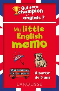 My little english memo : qui sera champion en anglais ?