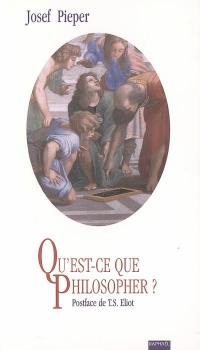 Qu'est-ce que philosopher ? : quatre conférences