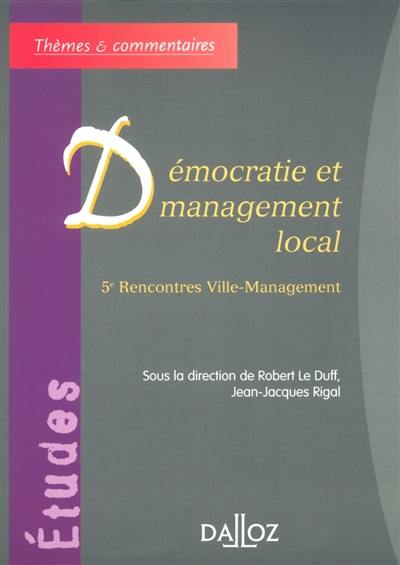 Démocratie et management local