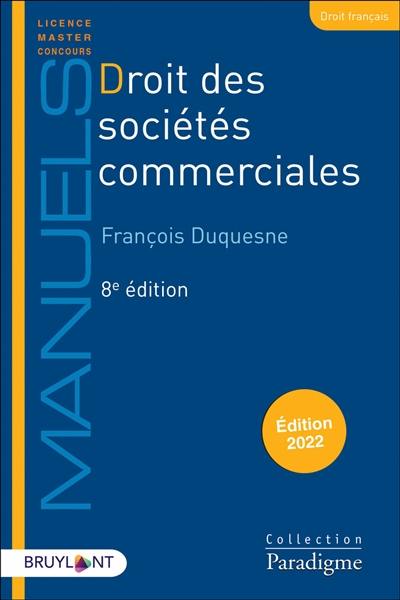 Droit des sociétés commerciales : 2022