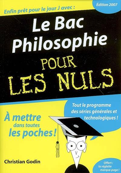 Le bac philosophie pour les nuls