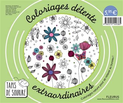 Coloriages détente extraordinaires : coloriages nature pour se relaxer au bureau !