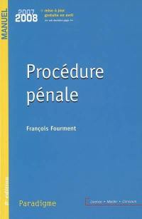 Procédure pénale 2007-2008