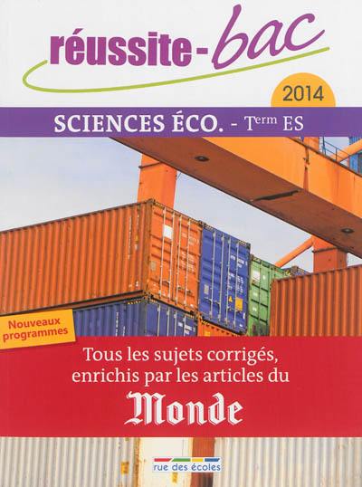 Sciences éco terminale ES : 2014