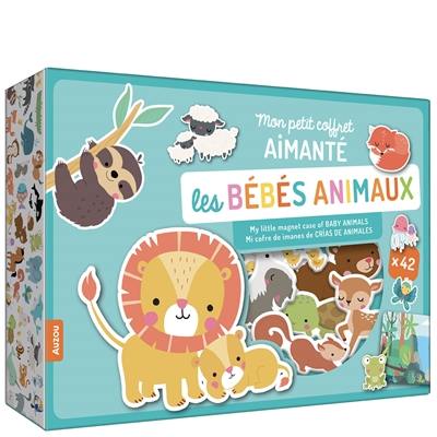 Les bébés animaux : mon petit coffret aimanté. My little magnet case of baby animals. Mi cofre de imanes de crias de animales