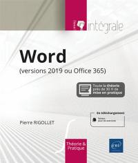 Word : versions 2019 ou Office 365