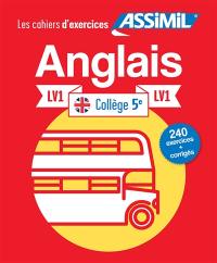 Anglais, collège 5e, LV1