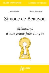 Simone de Beauvoir, Mémoires d'une jeune fille rangée