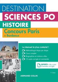 Histoire : concours Paris + Bordeaux