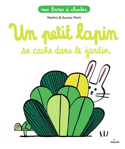 Un petit lapin se cache dans le jardin