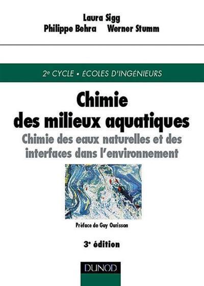 Chimie des milieux aquatiques