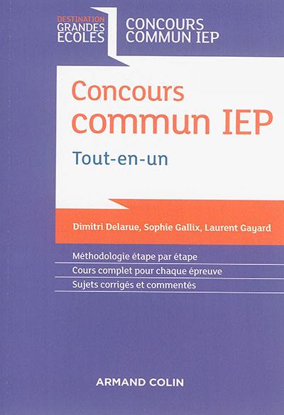 Concours commun IEP : tout-en-un