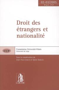 Droit des étrangers et nationalité