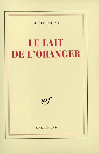 Le lait de l'oranger