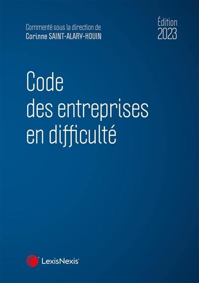 Code des entreprises en difficulté : 2023