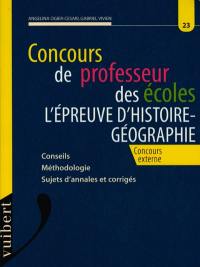 L'épreuve d'histoire-géographie : concours externe