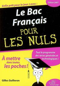 Le bac français pour les nuls