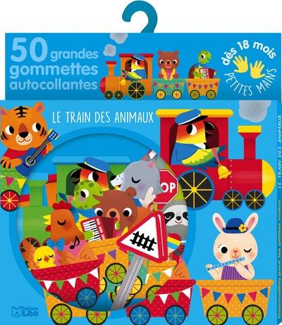 Le train des animaux : 50 grandes gommettes autocollantes