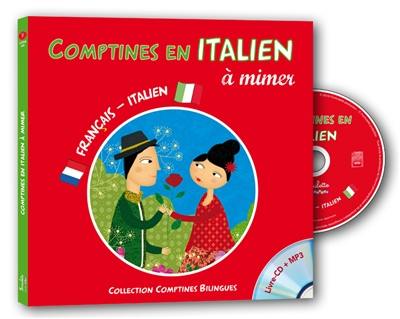 Comptines en italien à mimer, livre-CD Collection Comptines