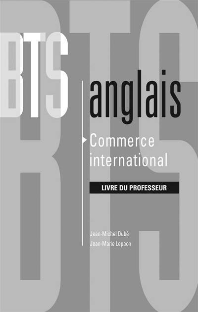 Commerce international : livre du professeur