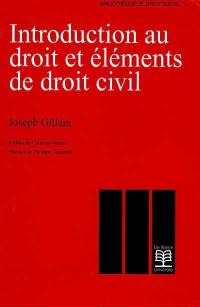 Introduction au droit et éléments de droit civil